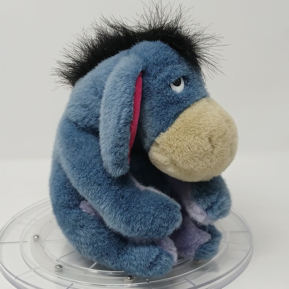Disney Eeyore Plush – Gray – 11" Stuffed Animal Detachable Tail Winnie the Pooh